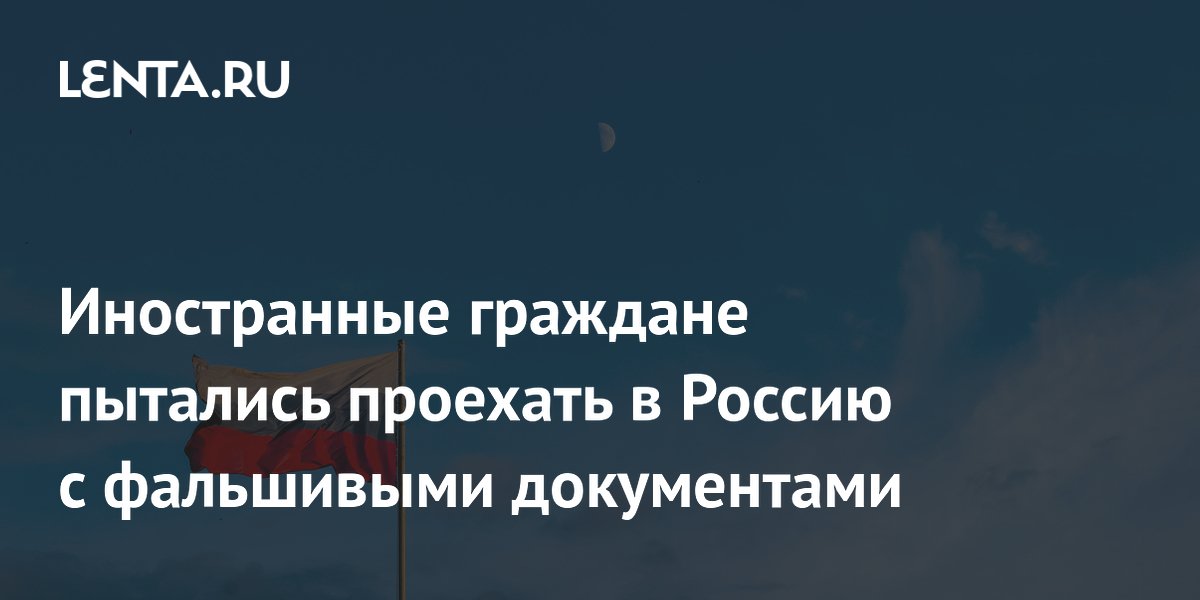 Иностранные граждане пытались проехать в Россию с фальшивыми документами