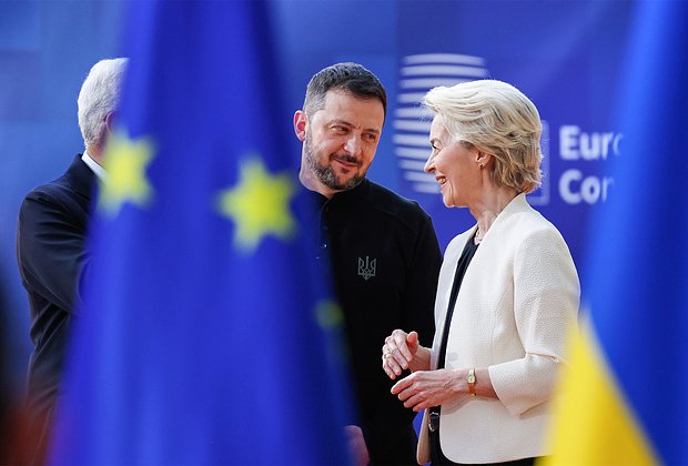 Президент Украины Владимир Зеленский и председатель Европейской комиссии Урсула фон дер Ляйен.