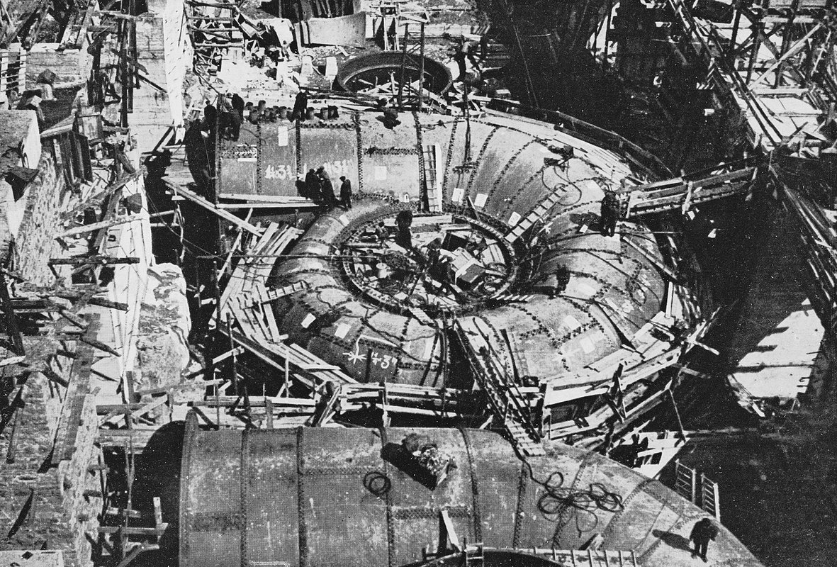 Монтаж турбины Днепрогэс, 26 июля 1931 года