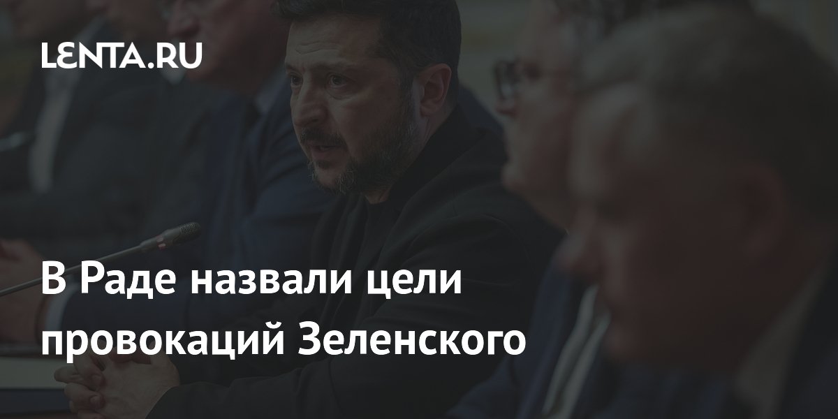 В Раде назвали цели провокаций Зеленского
