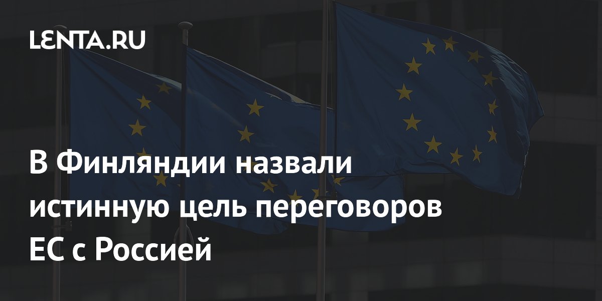 В Финляндии назвали истинную цель переговоров ЕС с Россией