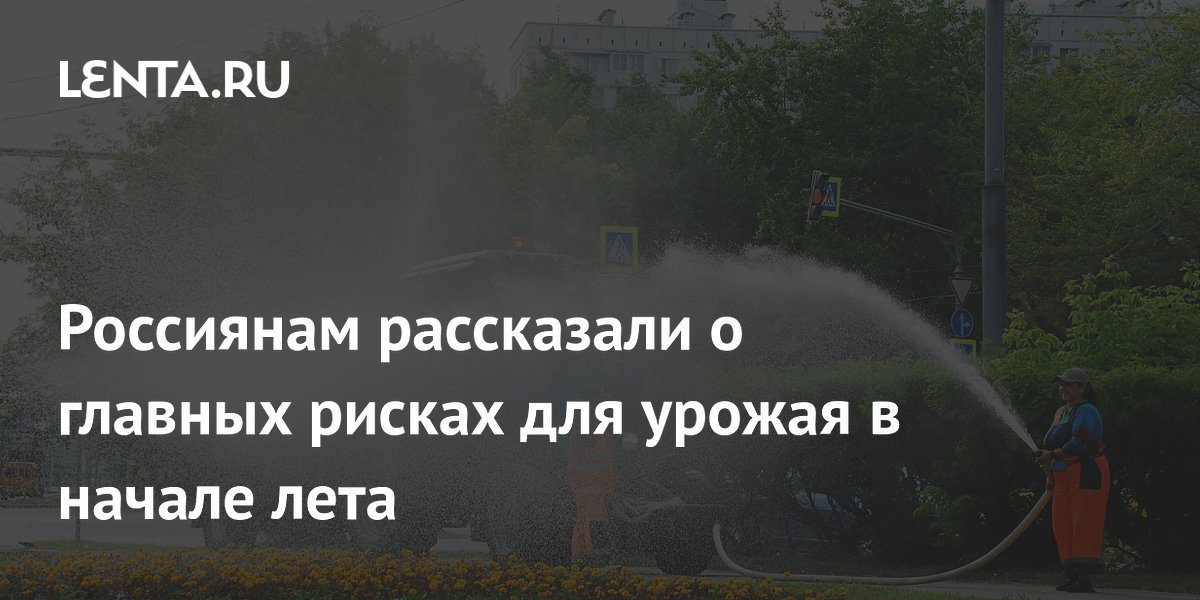 Россиянам рассказали о главных рисках для урожая в начале лета