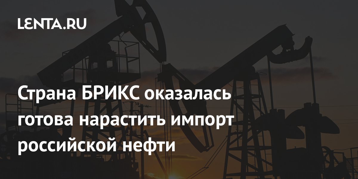 Страна БРИКС оказалась готова нарастить импорт российской нефти