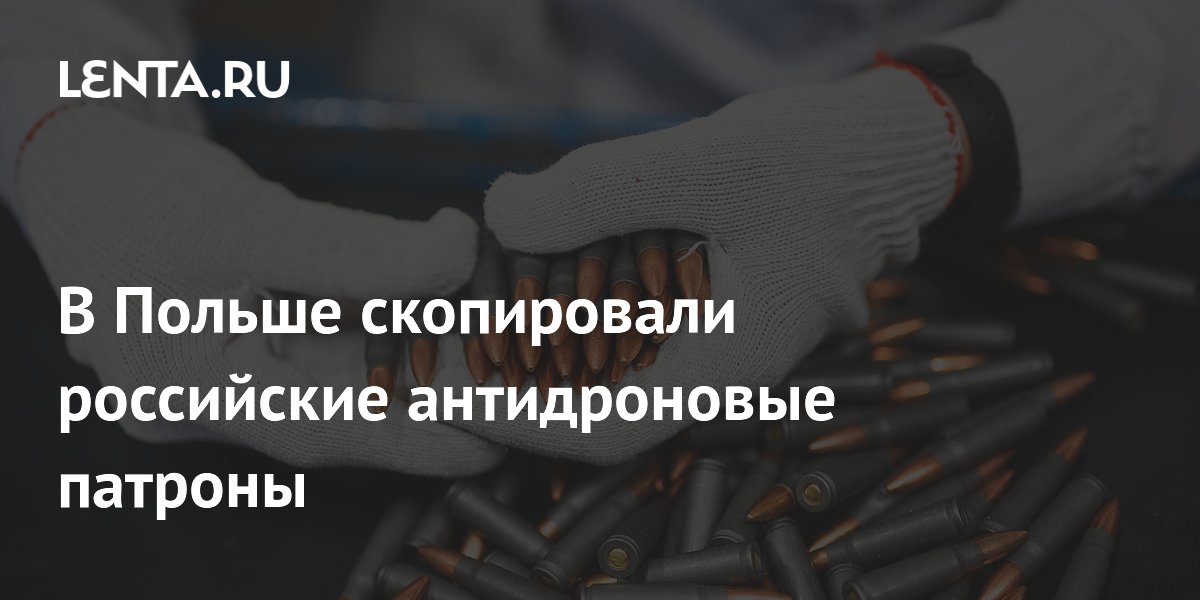 В Польше скопировали российские антидроновые патроны