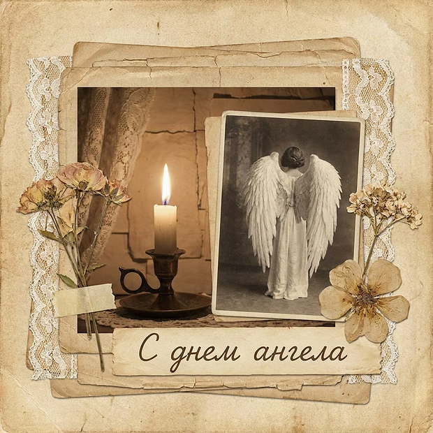 Красивая открытка с днем ангела
