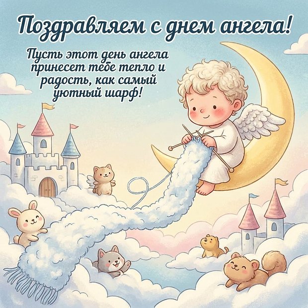 Скачать бесплатно открытку с днем ангела