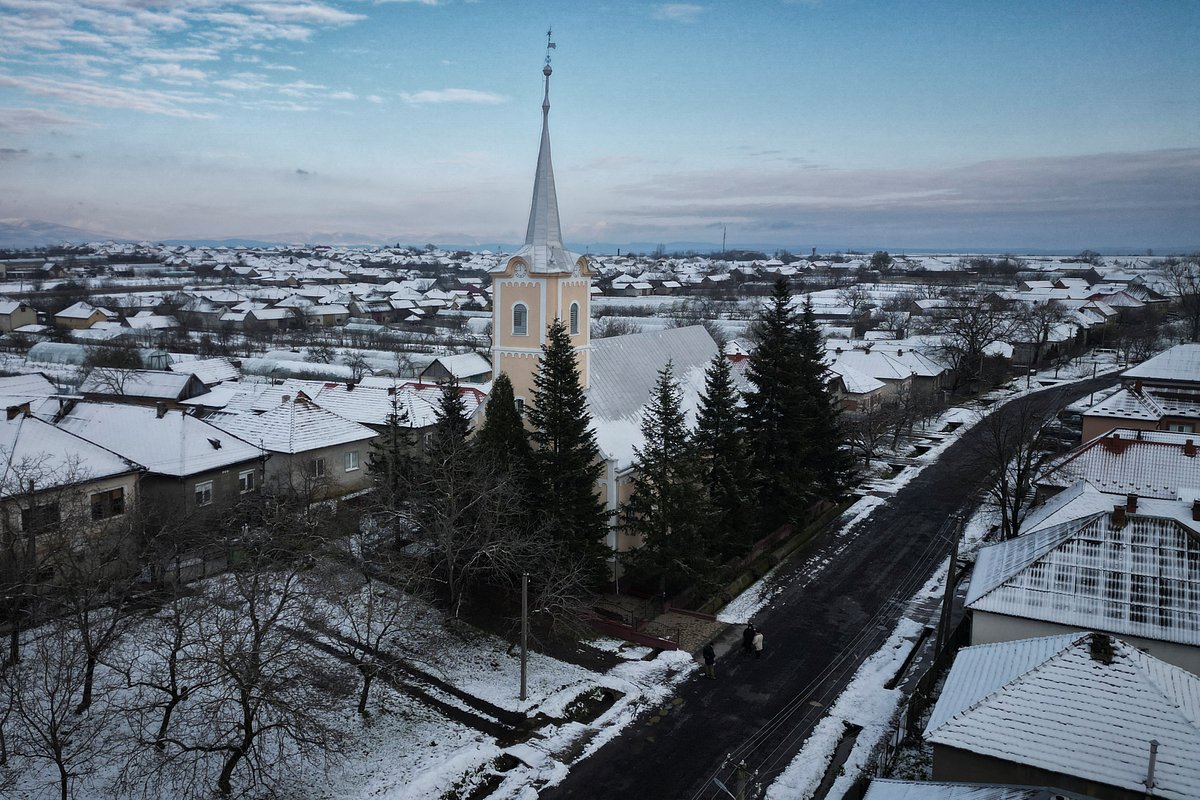 Село Дерцен в Закарпатской области, Украина, 29 ноября 2023 года