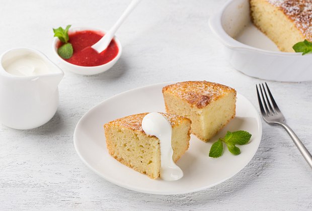 Десертная запеканка из манки
