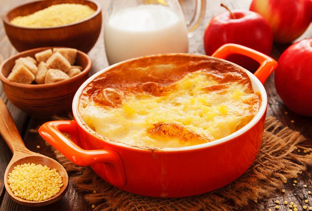Крупяная запеканка из пшена