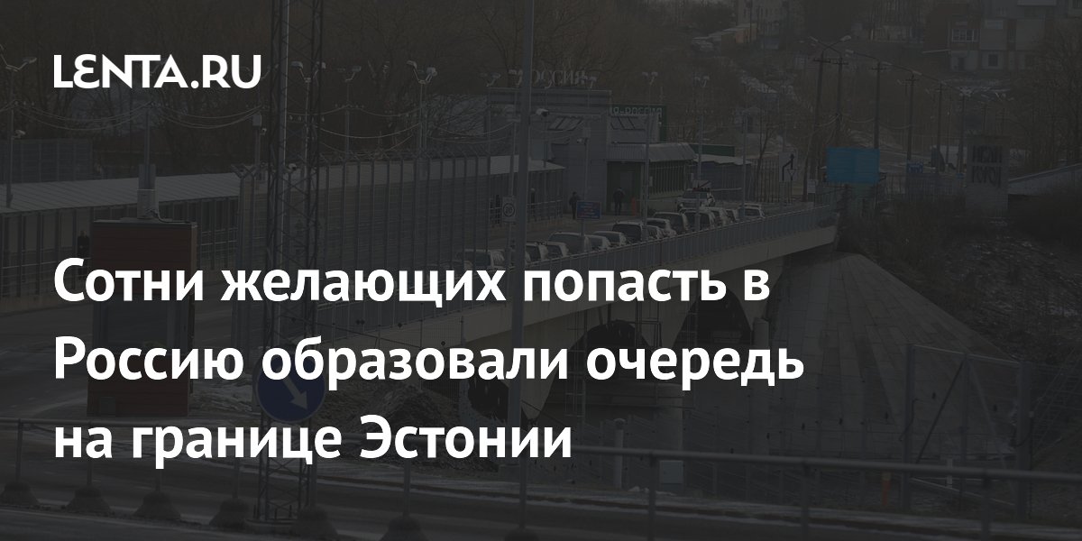 Сотни желающих попасть в Россию образовали очередь на границе Эстонии