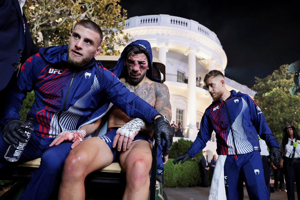 Илья Топурия на турнире UFC в Белом Доме, Вашингтон, США, 15 июня 2026 года