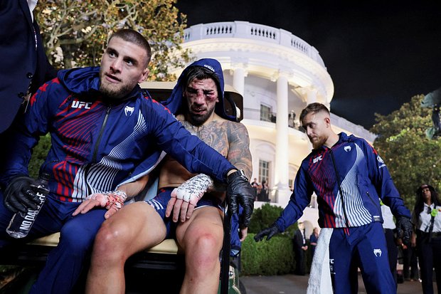 Илья Топурия на турнире UFC в Белом Доме, Вашингтон, США, 15 июня 2026 года.