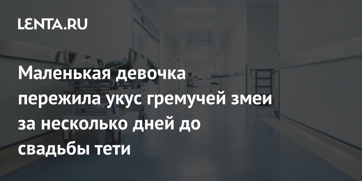 Маленькая девочка пережила укус гремучей змеи за несколько дней до свадьбы тети