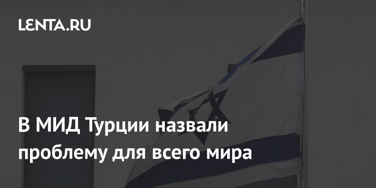 В МИД Турции назвали проблему для всего мира