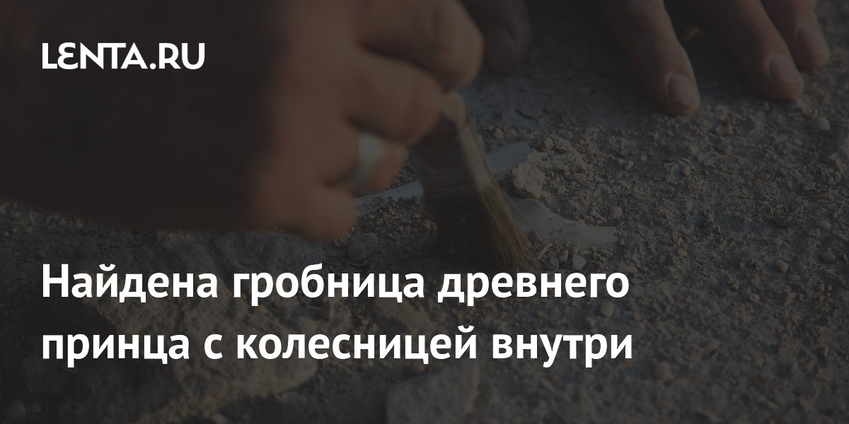 Найдена гробница древнего принца с колесницей внутри