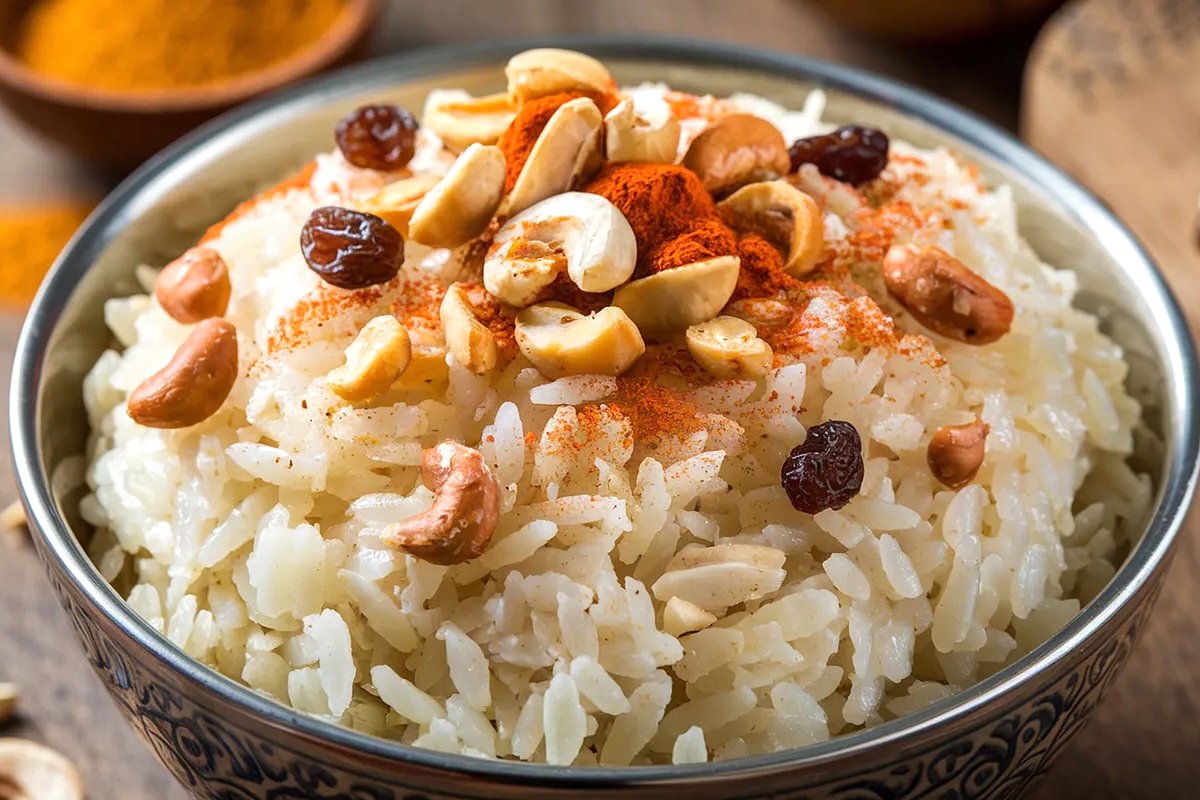 Рис с орехами