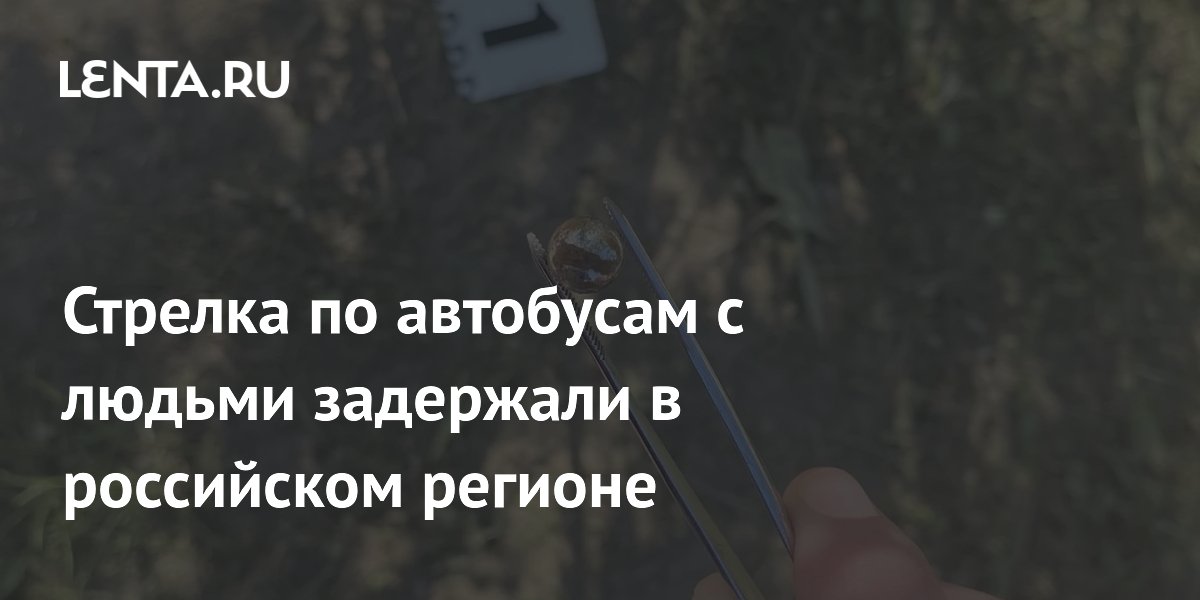 Стрелка по автобусам с людьми задержали в российском регионе