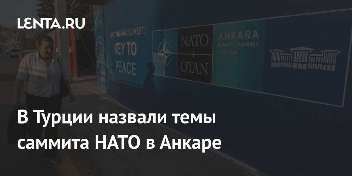 В Турции назвали темы саммита НАТО в Анкаре