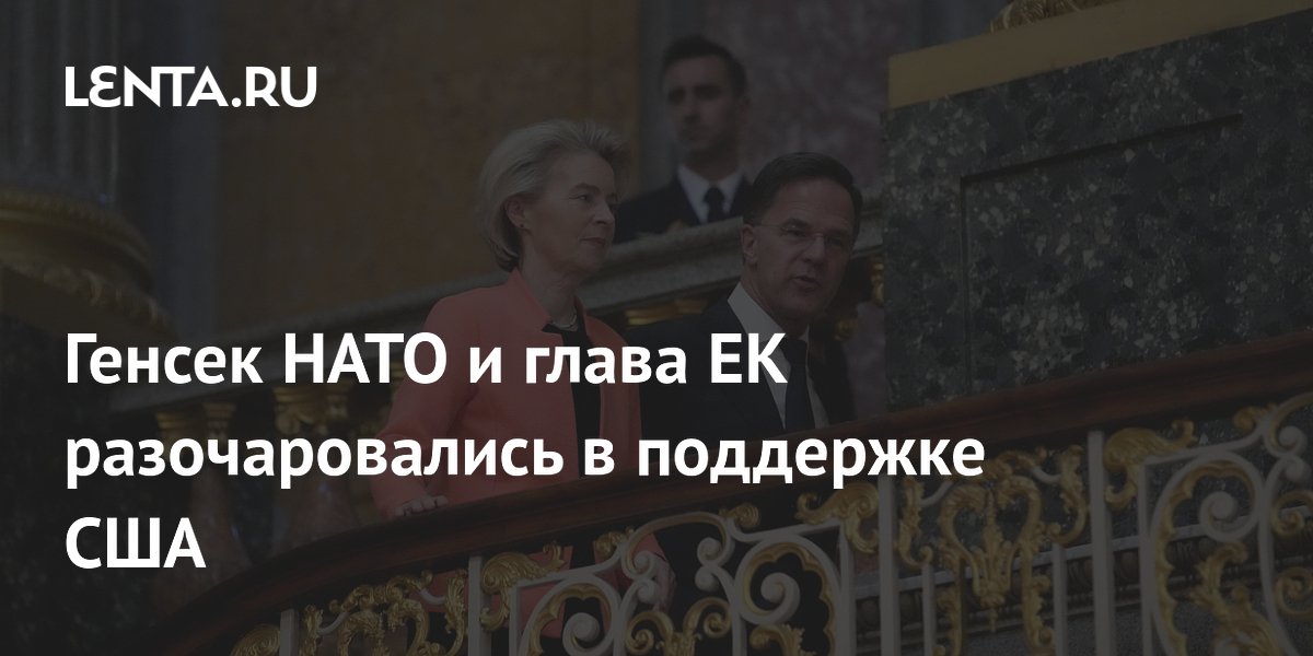 Генсек НАТО и глава ЕК разочаровались в поддержке США