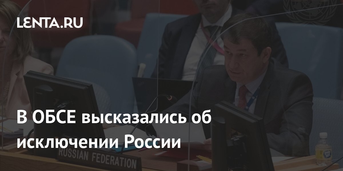 В ОБСЕ высказались об исключении России