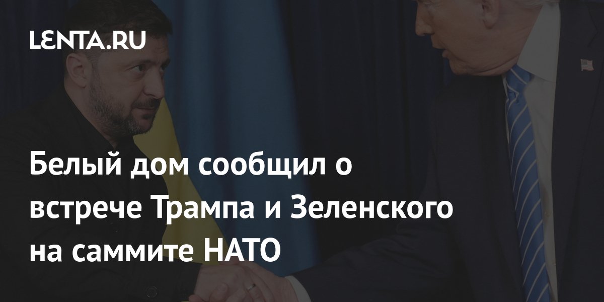 Белый дом сообщил о встрече Трампа и Зеленского на саммите НАТО