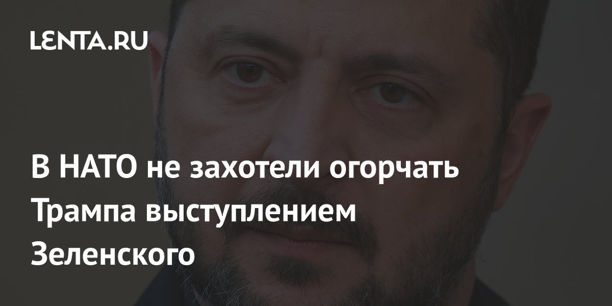 В НАТО не захотели огорчать Трампа выступлением Зеленского