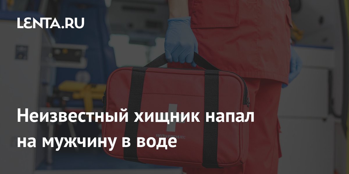Неизвестный хищник напал на мужчину в воде