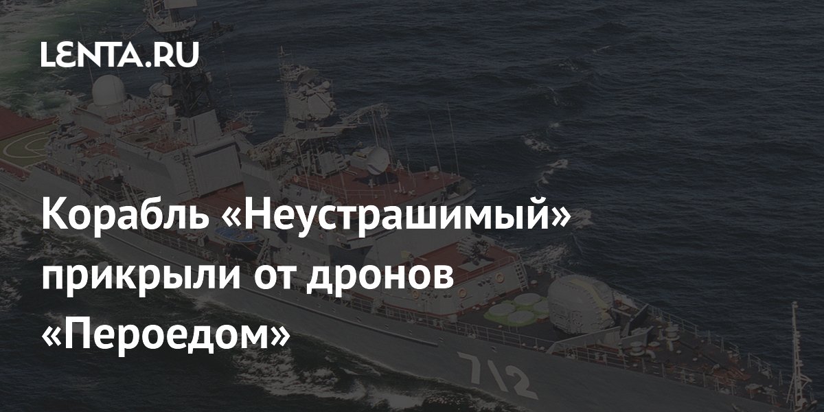 Корабль «Неустрашимый» прикрыли от дронов «Пероедом»