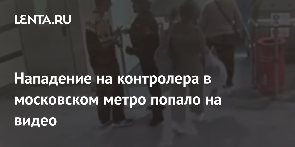 Нападение на контролера в московском метро попало на видео