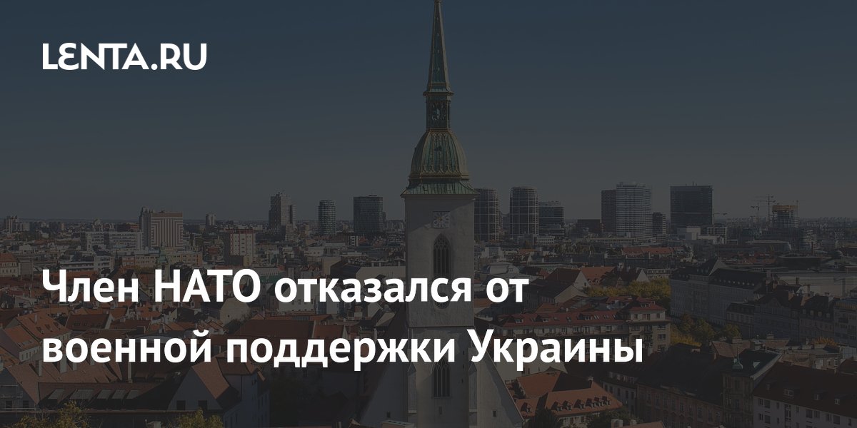 Член НАТО отказался от военной поддержки Украины