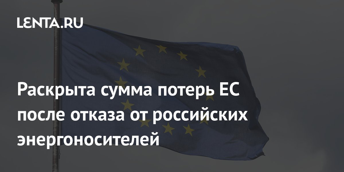 Раскрыта сумма потерь ЕС после отказа от российских энергоносителей