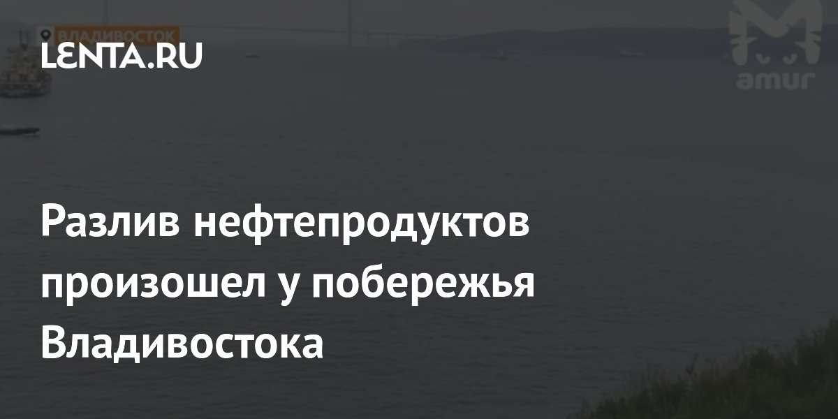 Разлив нефтепродуктов произошел у побережья Владивостока