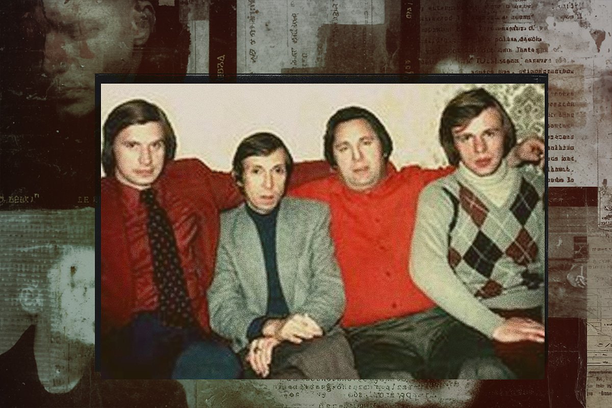 В. Лутченко, А. Северный, В. Фетисов в гостях у Генриха Сечкина