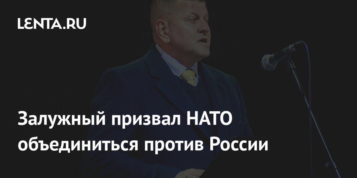 Залужный призвал НАТО объединиться против России