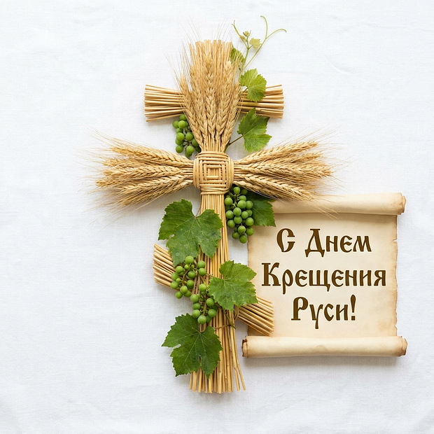 Скачать бесплатно картинку с Днем Крещения Руси
