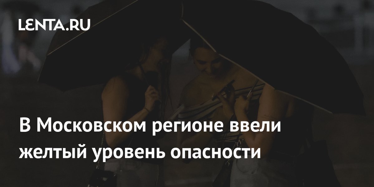 В Московском регионе ввели желтый уровень опасности