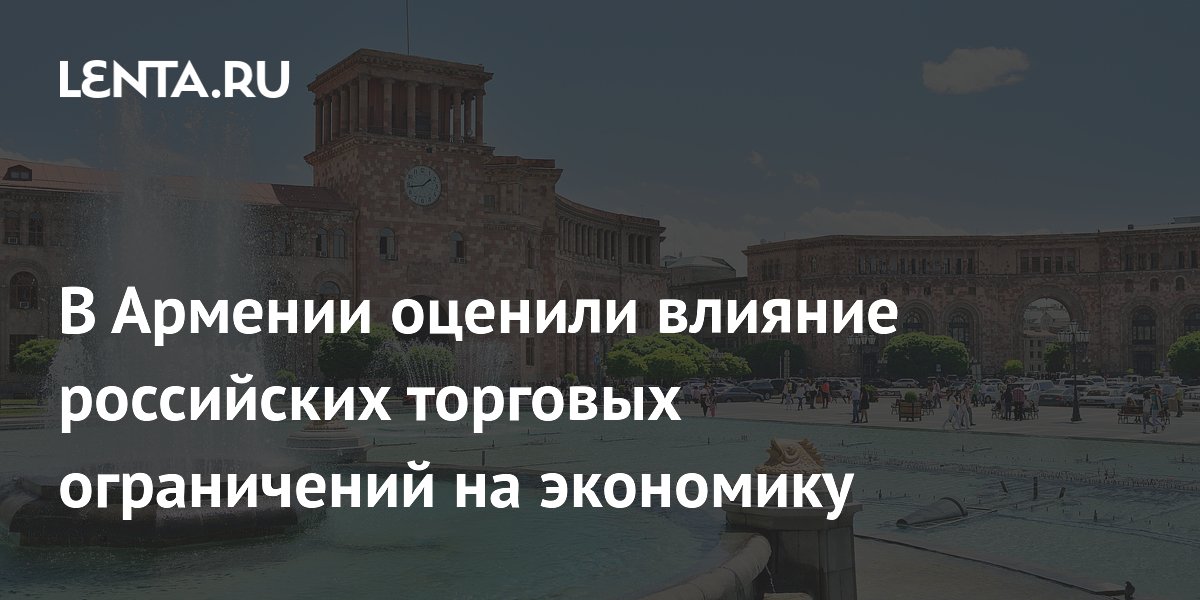 В Армении оценили влияние российских торговых ограничений на экономику