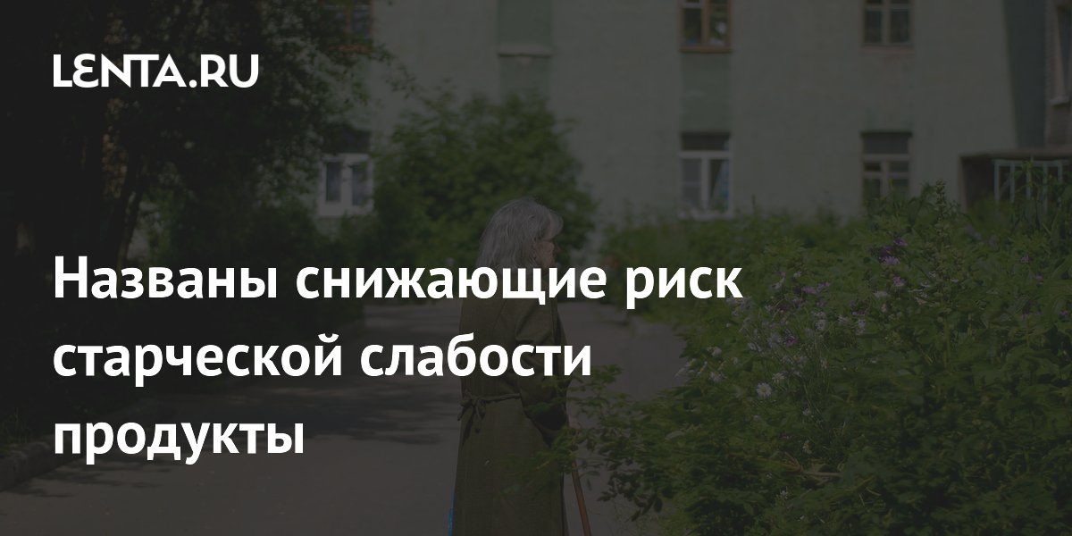 Названы снижающие риск старческой слабости продукты