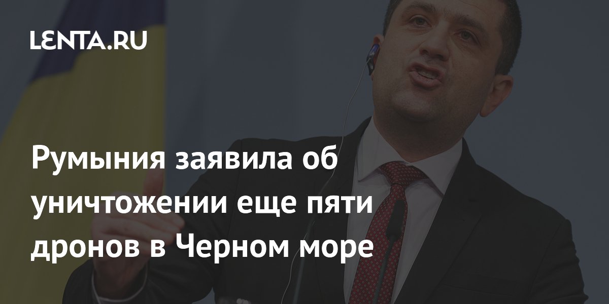 Румыния заявила об уничтожении еще пяти дронов в Черном море
