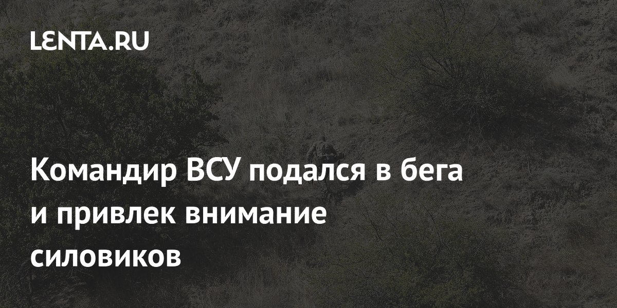 Командир ВСУ подался в бега и привлек внимание силовиков