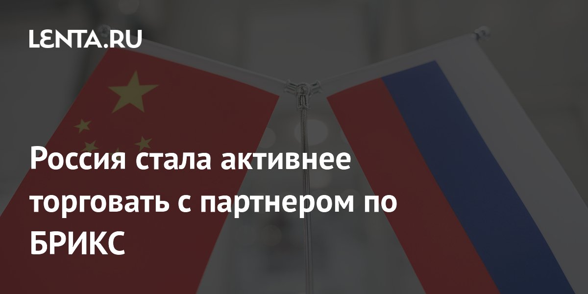 Россия стала активнее торговать с партнером по БРИКС