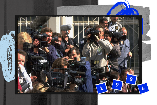 Фотографы ждут появления Виктора Черномырдина.