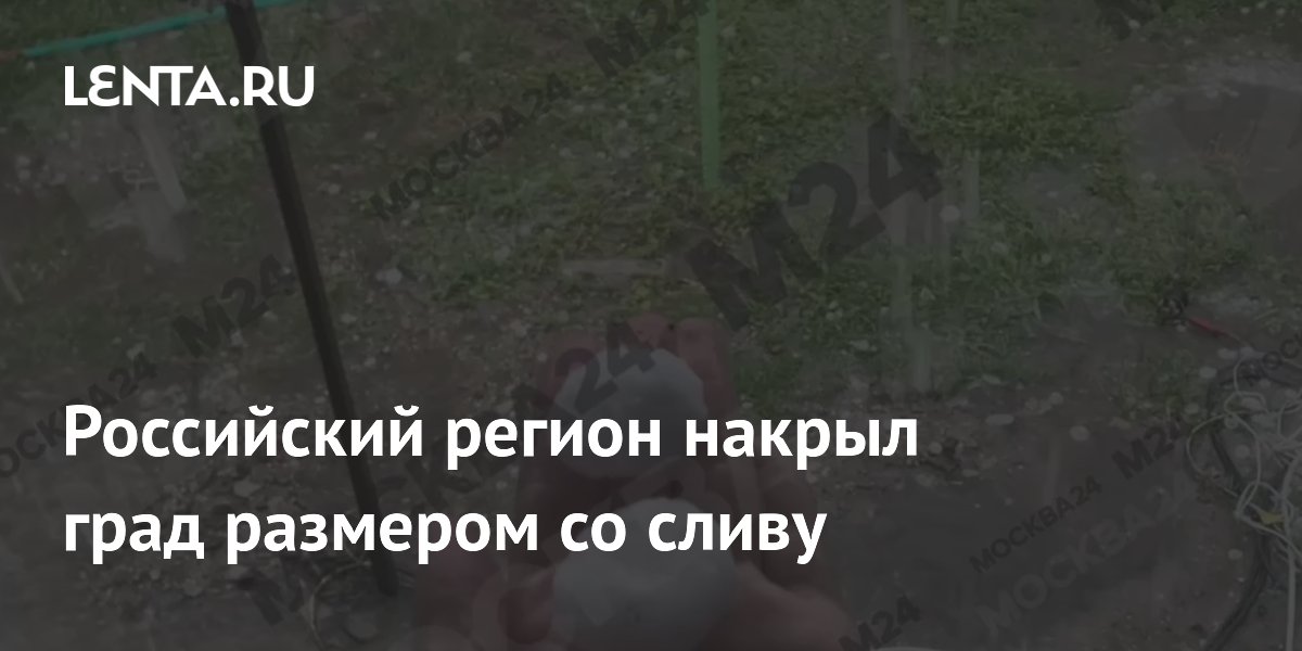 Российский регион накрыл град размером со сливу