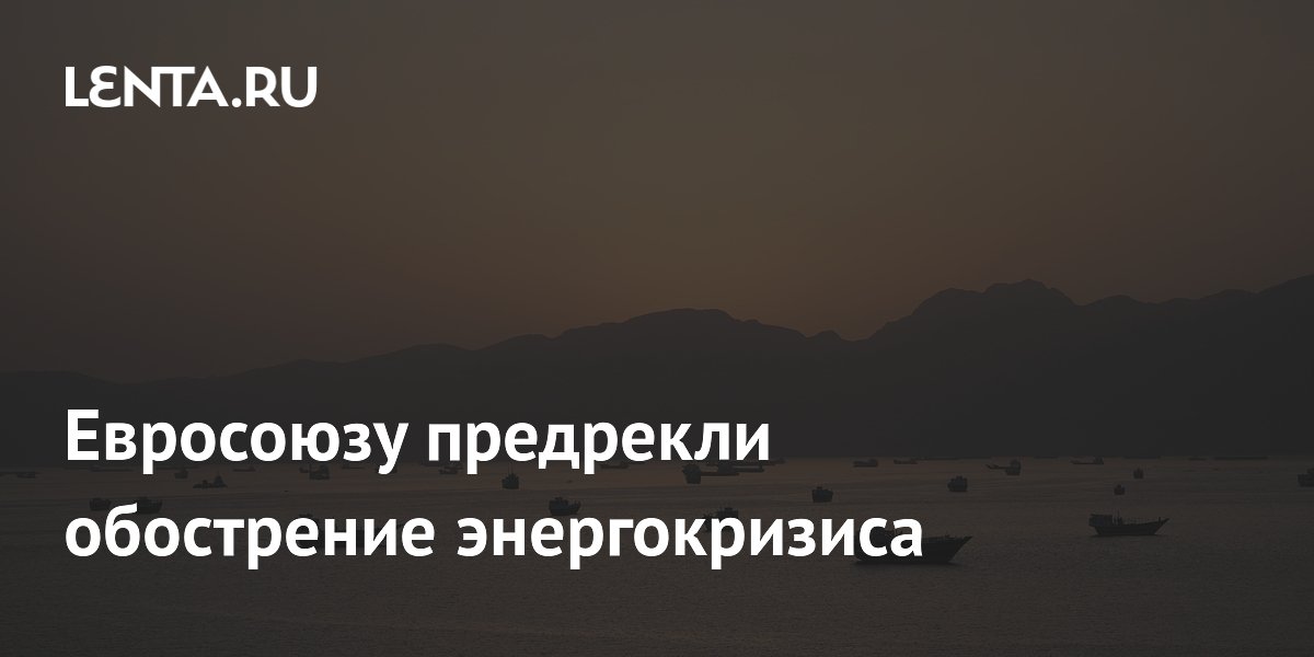 Евросоюзу предрекли обострение энергокризиса
