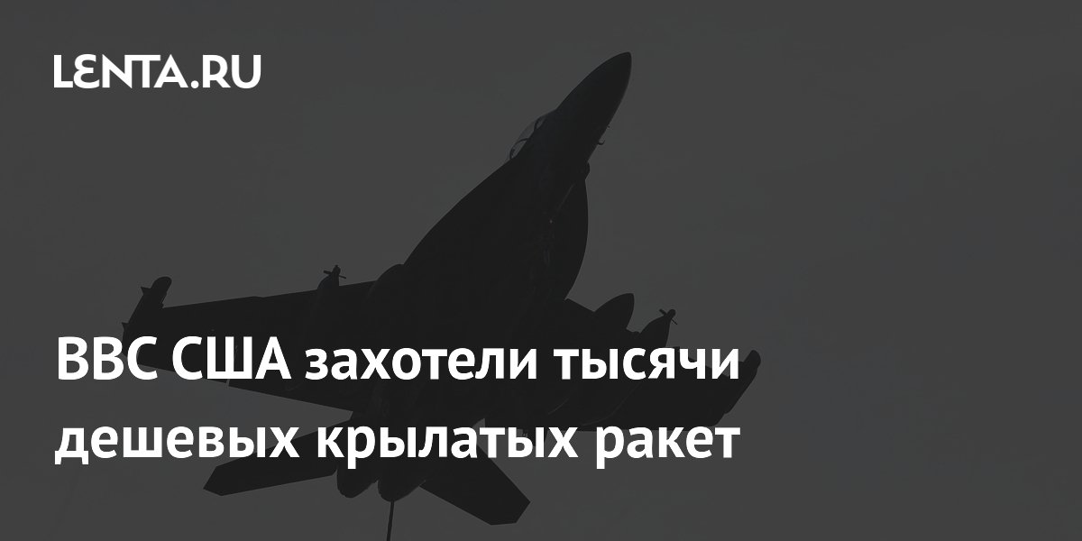 ВВС США захотели тысячи дешевых крылатых ракет