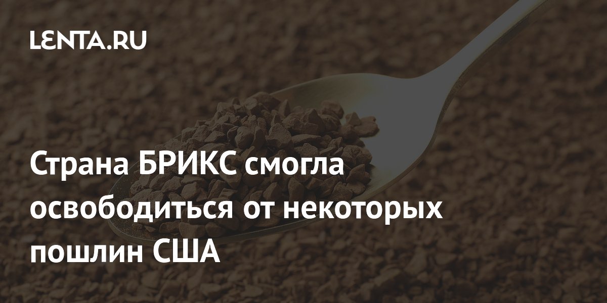 Страна БРИКС смогла освободиться от некоторых пошлин США