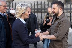 Урсула фон дер Ляйен и Владимир Зеленский