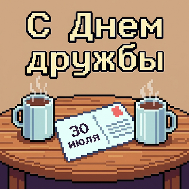 Открытка на День дружбы с теплыми словами
