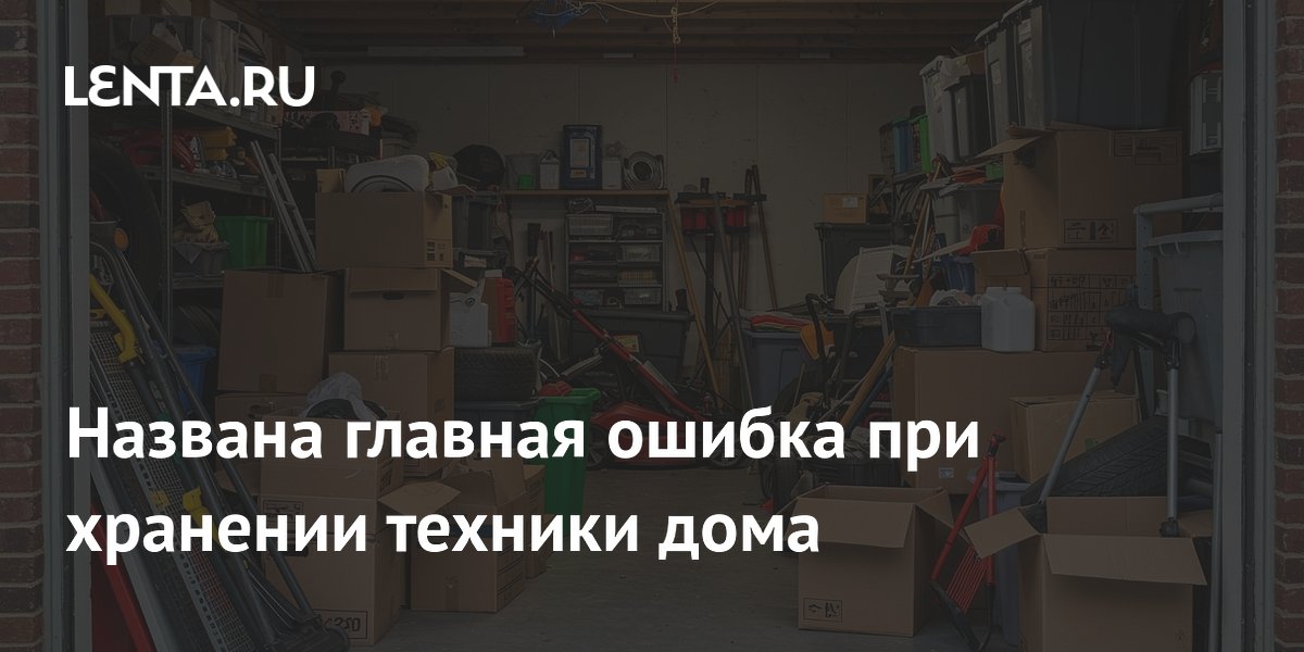 Названа главная ошибка при хранении техники дома
