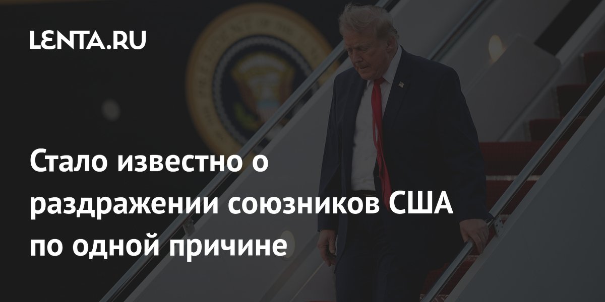 Стало известно о раздражении союзников США по одной причине